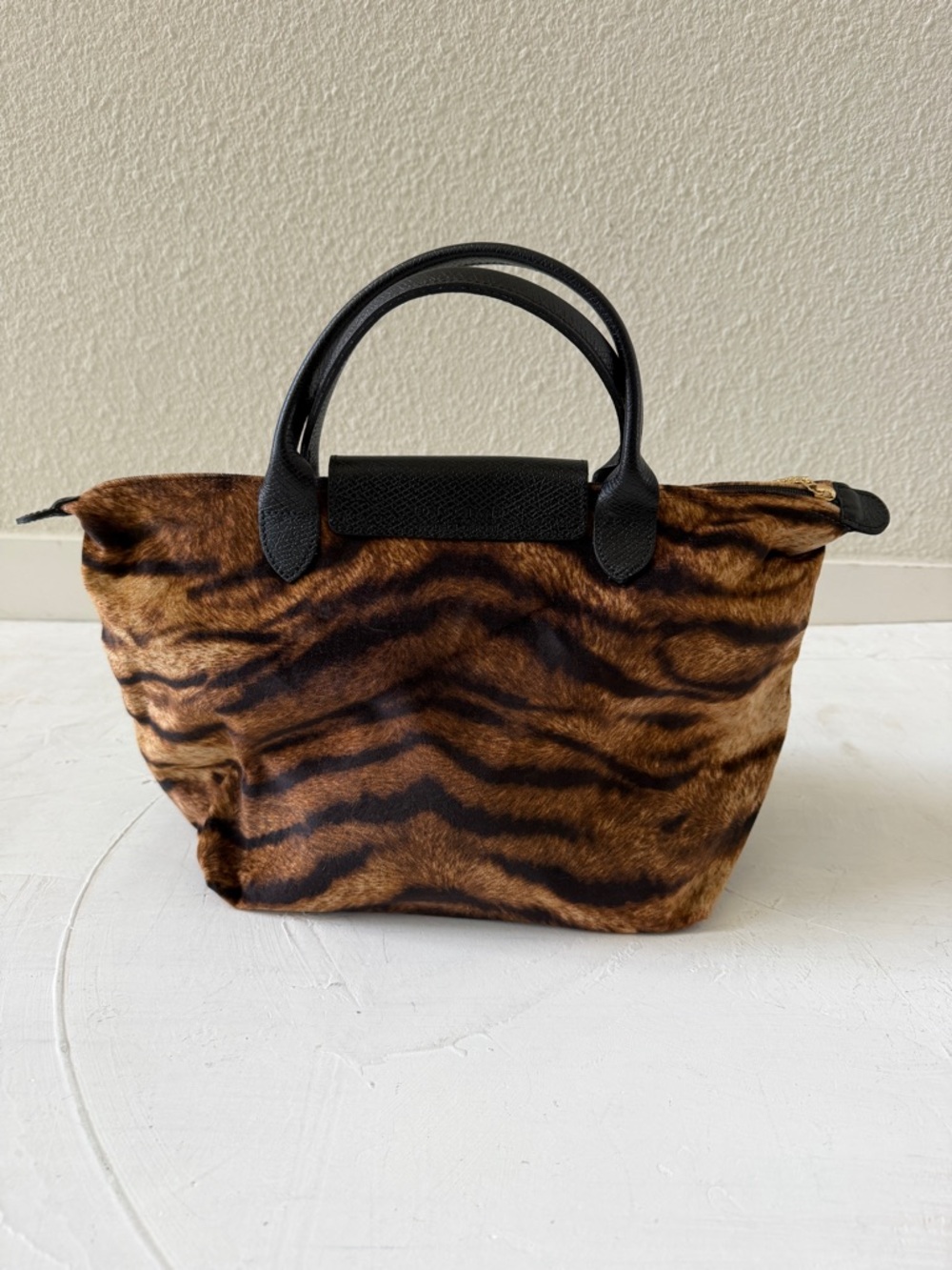 Longchamp Le Pliage Tote Bag Tiger Print Limited Edition NWT - Picture 3 of 12